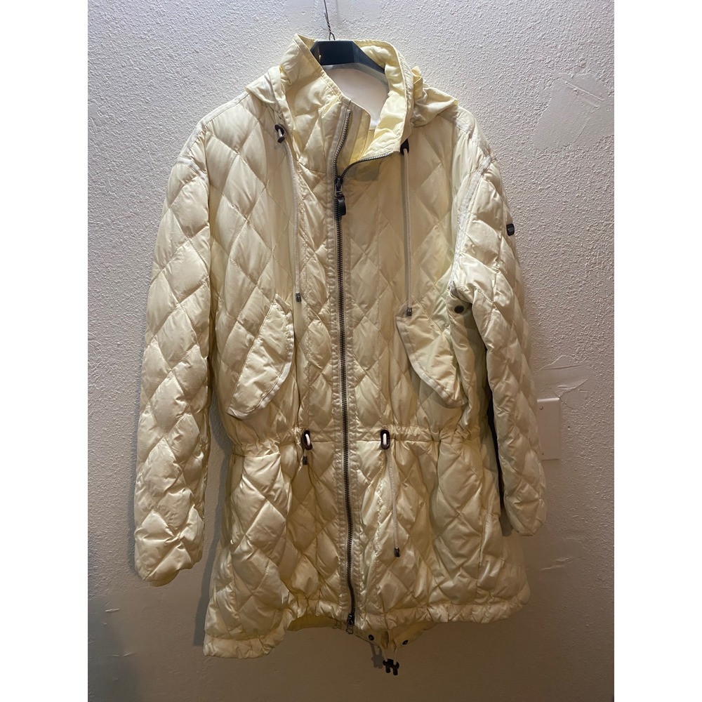Polo Ralph Lauren‎ Women's Ivory Quilted Down Parka Jacket Hooded XL